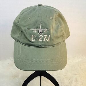 OTTO Green C-27J Fixed Wing Airplane Adjustable Men's‎ Hat OS